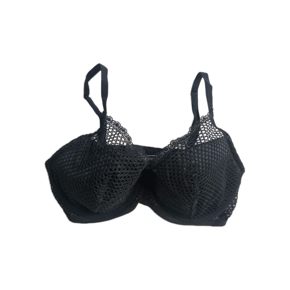 Victoria's Secret Plunge Bra Underwire Black 34 DD